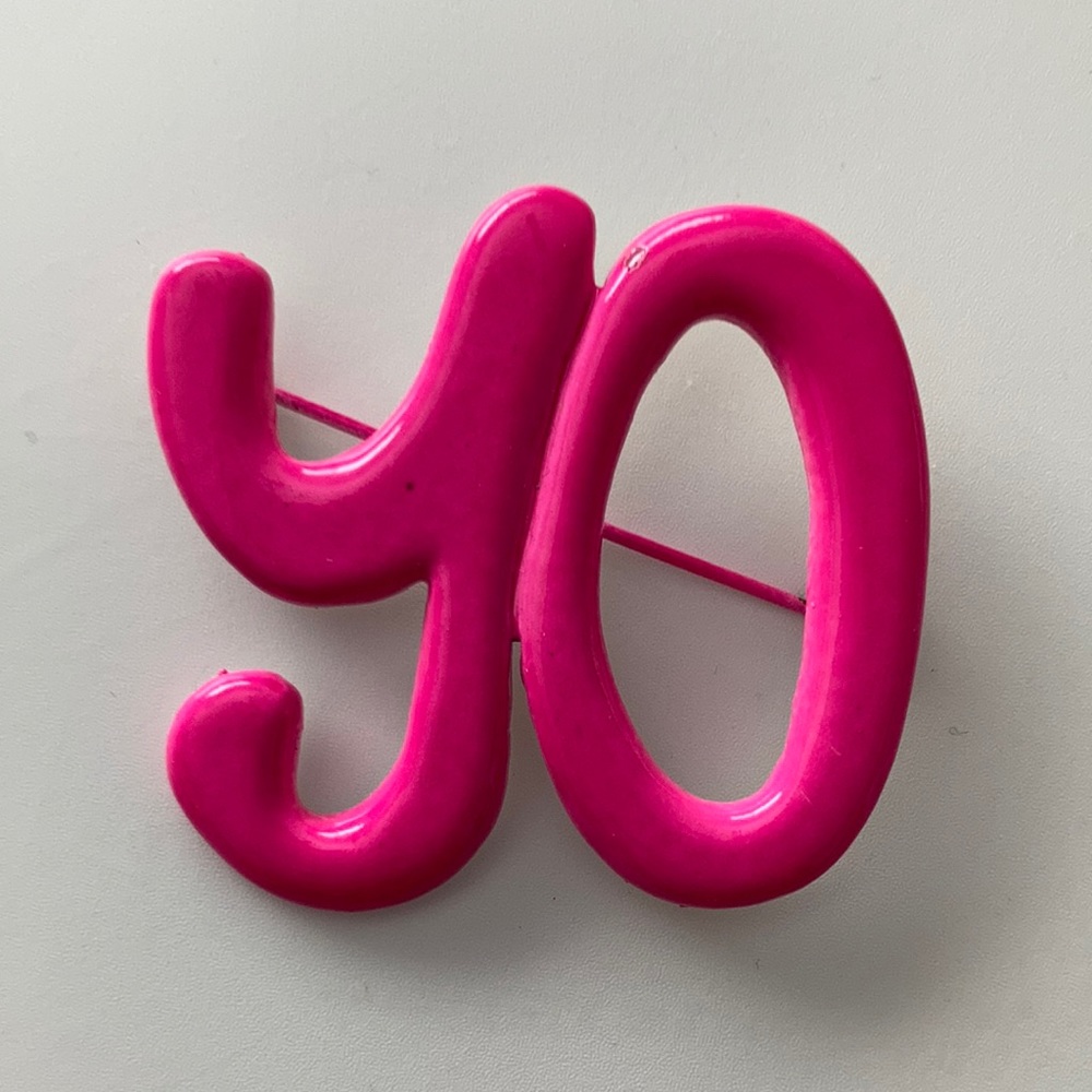 Hot Pink “Yo” Pin